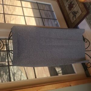 Pursuits, Ltd. 100% Extra Fine Italian Merino Grey Wool Long Sz. L Skirt